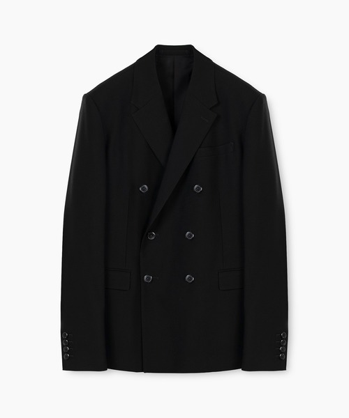 WOOL GABARDINE DOUBLE BREASTED JACKET（テーラードジャケット）｜LAD
