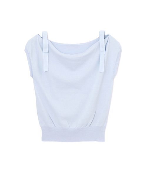 PROPORTION BODY DRESSING（プロポーションボディドレッシング）の「【Ray 7月号掲載】【Cancam 6月号掲載】コンビドコットンニット（ニット/セーター・レディース・ホワイト/ブルー/ピンク系その他/カーキ・2/3）」の3枚目の写真