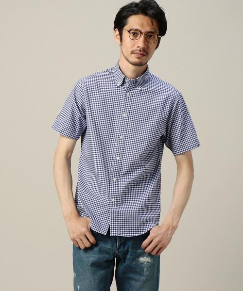BEAUTY&YOUTH UNITED ARROWS(ビューティーアンドユースユナイテッドアローズ)の「BY オックスフォード ギンガムチェック ボタンダウンシャツ◆(シャツ/ブラウス・メンズ・ブラック/ロイヤルブルー・X-LARGE/LARGE/X-SMALL/SMALL/MEDIUM)」の1枚目の写真