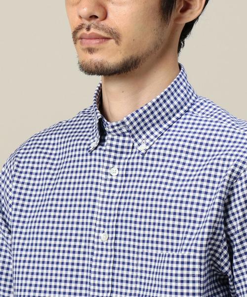 BEAUTY&YOUTH UNITED ARROWS(ビューティーアンドユースユナイテッドアローズ)の「BY オックスフォード ギンガムチェック ボタンダウンシャツ◆(シャツ/ブラウス・メンズ・ブラック/ロイヤルブルー・X-LARGE/LARGE/X-SMALL/SMALL/MEDIUM)」の6枚目の写真