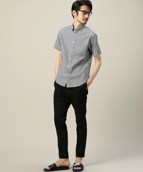 BEAUTY&YOUTH UNITED ARROWS(ビューティーアンドユースユナイテッドアローズ)の「BY オックスフォード ギンガムチェック ボタンダウンシャツ◆(シャツ/ブラウス・メンズ・ブラック/ロイヤルブルー・X-LARGE/LARGE/X-SMALL/SMALL/MEDIUM)」の4枚目の写真