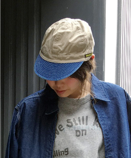 GREEN BOWL（グリーンボウル）の「GREEN BOWL Buddy Work Cap/グリーンボウルバディワークキャップ（キャップ・メンズ・ベージュ/ネイビー/インディゴブルー/ブルー系その他/ブルー系その他2/ライトブラウン/ライトカーキ/ブラウン系その他/ベージュ系その他・FREE）」の4枚目の写真