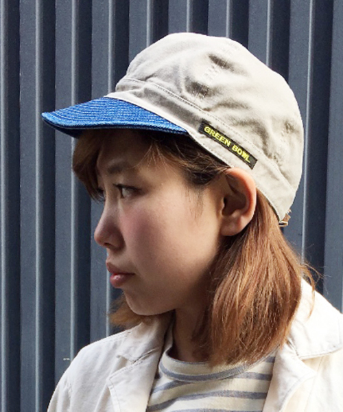 GREEN BOWL（グリーンボウル）の「GREEN BOWL Buddy Work Cap/グリーンボウルバディワークキャップ（キャップ・メンズ・ベージュ/ネイビー/インディゴブルー/ブルー系その他/ブルー系その他2/ライトブラウン/ライトカーキ/ブラウン系その他/ベージュ系その他・FREE）」の13枚目の写真