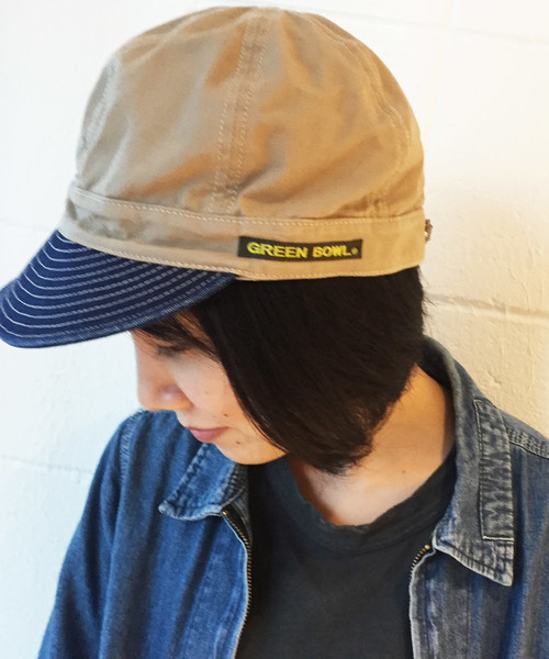 GREEN BOWL（グリーンボウル）の「GREEN BOWL Buddy Work Cap/グリーンボウルバディワークキャップ（キャップ・メンズ・ベージュ/ネイビー/インディゴブルー/ブルー系その他/ブルー系その他2/ライトブラウン/ライトカーキ/ブラウン系その他/ベージュ系その他・FREE）」の5枚目の写真