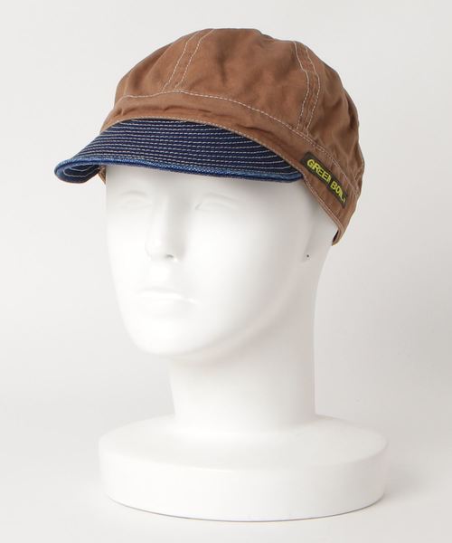 GREEN BOWL（グリーンボウル）の「GREEN BOWL Buddy Work Cap/グリーンボウルバディワークキャップ（キャップ・メンズ・ベージュ/ネイビー/インディゴブルー/ブルー系その他/ブルー系その他2/ライトブラウン/ライトカーキ/ブラウン系その他/ベージュ系その他・FREE）」の16枚目の写真