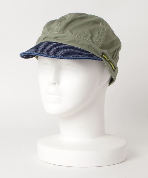 GREEN BOWL（グリーンボウル）の「GREEN BOWL Buddy Work Cap/グリーンボウルバディワークキャップ（キャップ・メンズ・ベージュ/ネイビー/インディゴブルー/ブルー系その他/ブルー系その他2/ライトブラウン/ライトカーキ/ブラウン系その他/ベージュ系その他・FREE）」の14枚目の写真