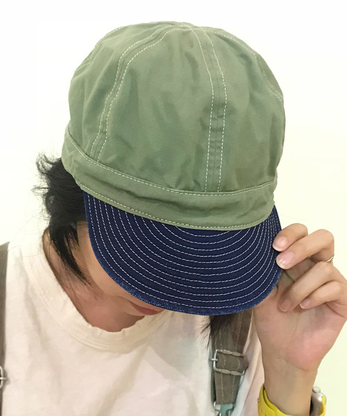 GREEN BOWL（グリーンボウル）の「GREEN BOWL Buddy Work Cap/グリーンボウルバディワークキャップ（キャップ・メンズ・ベージュ/ネイビー/インディゴブルー/ブルー系その他/ブルー系その他2/ライトブラウン/ライトカーキ/ブラウン系その他/ベージュ系その他・FREE）」の22枚目の写真