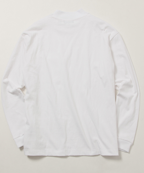 AMERICAN RAG CIE（アメリカンラグシー）の「アメリカンコットン モックネック 長袖 Tシャツ（Tシャツ/カットソー・メンズ・ベージュ/ダークグリーン/ホワイト/ダークネイビー・3/1/2）」の17枚目の写真