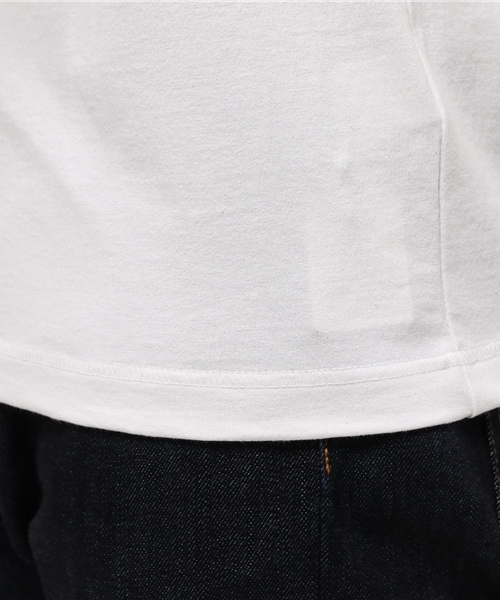 AMERICAN RAG CIE（アメリカンラグシー）の「アメリカンコットン モックネック 長袖 Tシャツ（Tシャツ/カットソー・メンズ・ベージュ/ダークグリーン/ホワイト/ダークネイビー・3/1/2）」の9枚目の写真