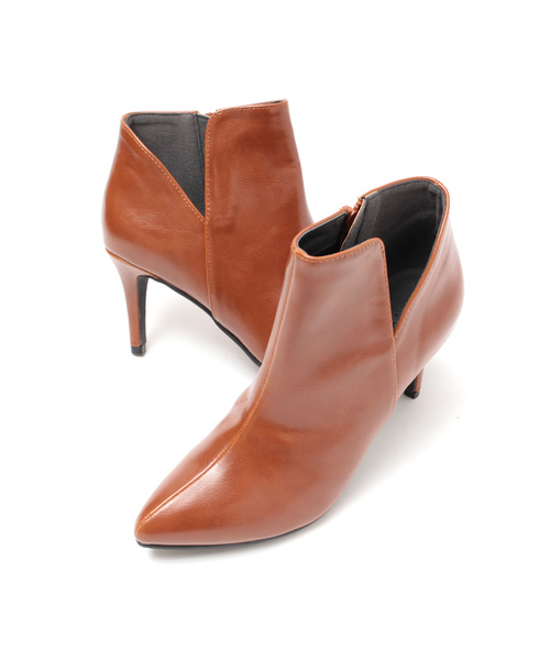 titivate（ティティベイト）の「ｻｲﾄﾞｶｯﾄｱｳﾄｱﾝｸﾙﾌﾞｰﾂ（ブーツ・レディース・キャメル/ブラック系その他/ブラック・L/M/LL/S）」の3枚目の写真