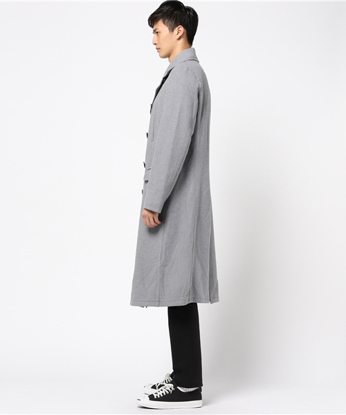 HYSTERIC GLAMOUR（ヒステリックグラマー）の「ロングP-CO（ピーコート・メンズ・インディゴブルー/グレー・SMALL/MEDIUM/LARGE）」の14枚目の写真