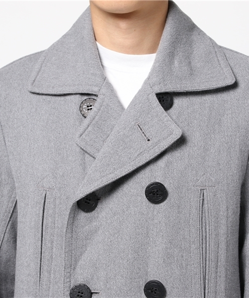 HYSTERIC GLAMOUR（ヒステリックグラマー）の「ロングP-CO（ピーコート・メンズ・インディゴブルー/グレー・SMALL/MEDIUM/LARGE）」の9枚目の写真