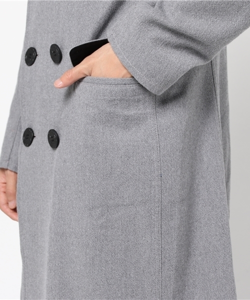 HYSTERIC GLAMOUR（ヒステリックグラマー）の「ロングP-CO（ピーコート・メンズ・インディゴブルー/グレー・SMALL/MEDIUM/LARGE）」の11枚目の写真