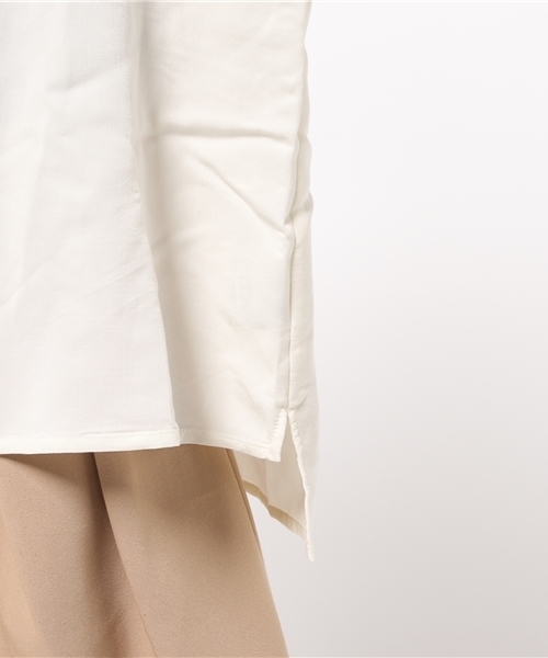 LBC（エルビーシー）の「レーヨンEVボリューム袖ブラウス               （シャツ/ブラウス・レディース・オフホワイト/ダークグレー・LARGE/MEDIUM）」の8枚目の写真