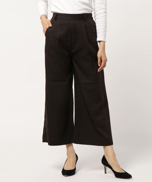 KOBE LETTUCE(コウベレタス)の「着丈が選べるイージーワイドフレアパンツ【セットアップOK】(その他パンツ・レディース・ボルドー/グレー/ブラック/テラコッタ/ベージュ/ネイビー/ストライプ/ライトグレー/ピンク/オフホワイト/その他1/ライトカーキ/ブルー系その他/イエロー/ブラック系その他/ブラウン系その他/ブルー/グレー系その他/その他2/カーキ/ブルー系その他3/ピンク系その他/グリーン系その他/ブルー系その他2/レッド系その他/ホワイト系その他/ブラック系その他3/ベージュ系その他/グレー系その他2/ブラック系その他2/ベージュ系その他2/クリーム/パープル/パープル系その他/ブラウン系その他2/グリーン系その他2/グリーン系その他3/グリーン系その他4/グリーン系その他5/ブラック系その他5/ブラウン系その他3/ブラック系その他4/ベージュ系その他3/ブルー系その他4/グレー系その他3/オレンジ系その他/モカ/ベージュ系その他4/ブラウン系その他4/ブラウン系その他5/ブルー系その他5/ブルー系その他6/ピンク系その他3/ピンク系その他4/ピンク系その他2/ベージュ系その他5/ベージュ系その他6/ホワイト系その他2・FREE)」の20枚目の写真