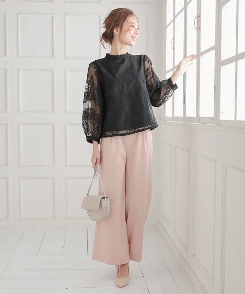 着丈が選べるイージーワイドフレアパンツ【セットアップOK