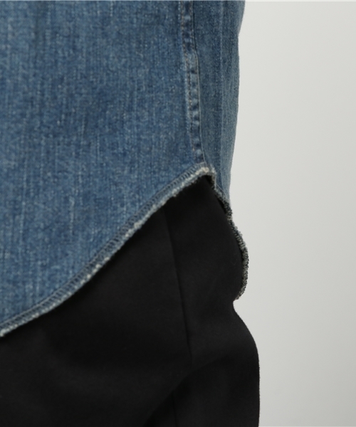 HYSTERIC GLAMOUR（ヒステリックグラマー）の「PWR加工デニム 長袖ウエスタンSH（シャツ/ブラウス・レディース・インディゴブルー・SMALL/MEDIUM）」の10枚目の写真