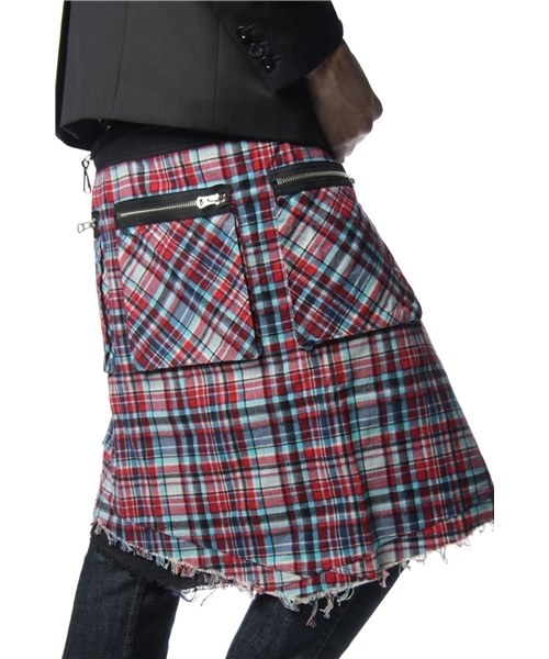 SASQUATCHfabrix.（サスクワァッチファブリックス）の「SASQUATCH BUM CHK FLAP（その他・メンズ・ダークグレー/レッド/コバルトブルー・フリー）」の3枚目の写真