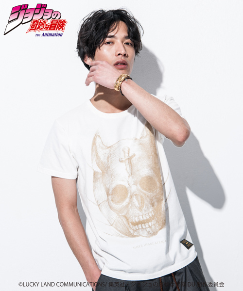 Glamb グラム の ジョジョの奇妙な冒険 Glamb グラム Tシャツ シアーハートアタック Tシャツ カットソー Wear