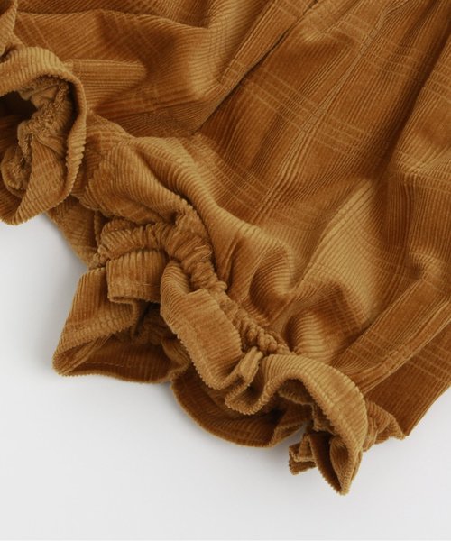 apres les cours（アプレレクール）の「秋の森刺繍ベビーワンピブルマセット（ロンパース・キッズ・ネイビー/キャメル・70/80）」の5枚目の写真