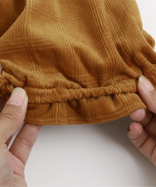 apres les cours（アプレレクール）の「秋の森刺繍ベビーワンピブルマセット（ロンパース・キッズ・ネイビー/キャメル・70/80）」の12枚目の写真