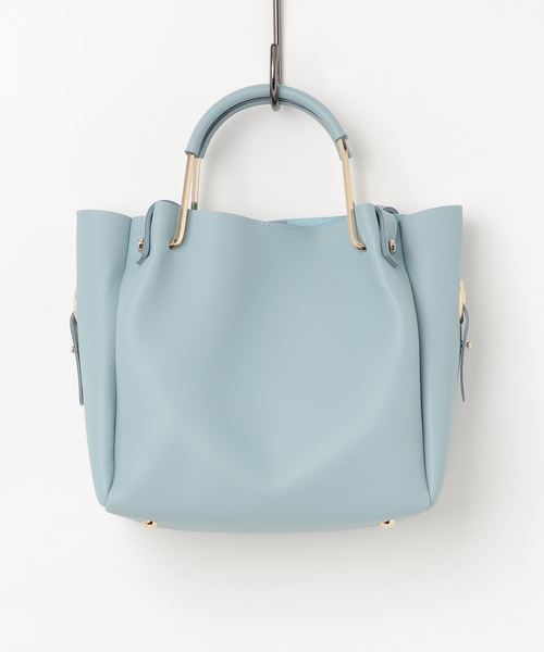 BLISS POINT(ブリスポイント)の「レザータッチ4WAYBAG/780026(トートバッグ・レディース・ライトグレー/ブラック/ベージュ/ピンク/ライトブルー/ライトベージュ/ホワイト・ONE SIZE)」の6枚目の写真