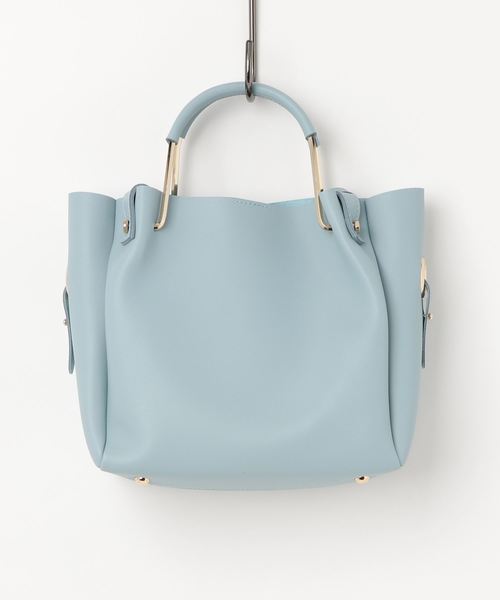 BLISS POINT(ブリスポイント)の「レザータッチ4WAYBAG/780026(トートバッグ・レディース・ライトグレー/ブラック/ベージュ/ピンク/ライトブルー/ライトベージュ/ホワイト・ONE SIZE)」の8枚目の写真