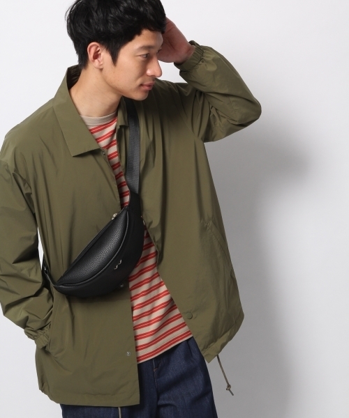 GLOBAL WORK（グローバルワーク）の「フェイクレザーウェストバッグ/780737（ボディバッグ/ウエストポーチ・メンズ・ブラック/ベージュ・FREE）」の2枚目の写真