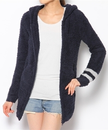 BAREFOOT DREAMS | C595 Women`s Long Zip Hoodie  with stripe　　(パーカー)