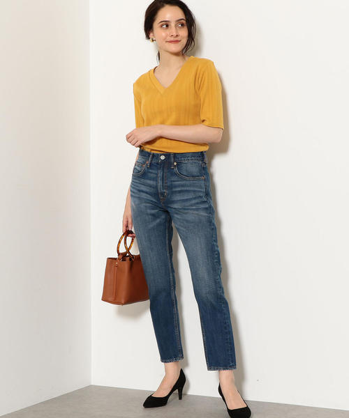 green label relaxing(グリーンレーベルリラクシング)の「◆SC SIGNATURE デニム パンツ(デニムパンツ・レディース・コバルトブルー/ネイビー/ライトブルー・40/44/42/36/34/38/46)」の7枚目の写真