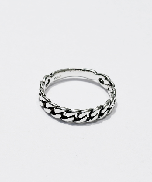 Jewel closet by L&Co.(ジュエルクローゼットバイエルアンドコー)の「SV925 チェーンリング(リング・レディース・シルバー・#13/#9/#11)」の1枚目の写真