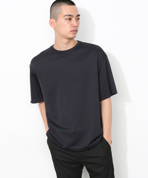 ADAM ET ROPE'(アダムエロペ)の「ONOメリヤス カットオフスリーブT(スウェット・メンズ・ブラック/サックスブルー/グリーン/キナリ/レッド系その他4・M/L)」の3枚目の写真