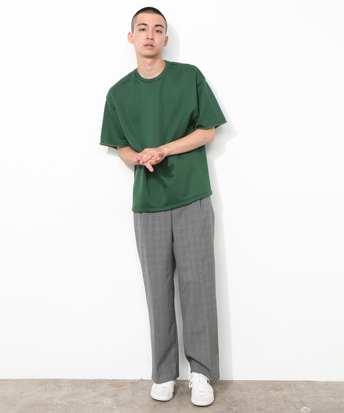 ADAM ET ROPE'(アダムエロペ)の「ONOメリヤス カットオフスリーブT(スウェット・メンズ・ブラック/サックスブルー/グリーン/キナリ/レッド系その他4・M/L)」の8枚目の写真