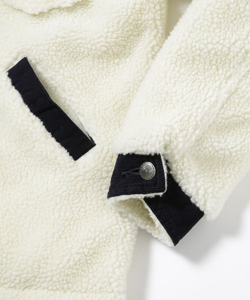 Wrangler（ラングラー）の「Wrangler/別注ボア　ランチコート（ブルゾン・メンズ・ブラック/ホワイト・SMALL/MEDIUM/LARGE）」の12枚目の写真