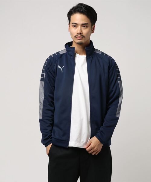 PUMA(プーマ)の「プーマ トラックトップ ジャージジャケット 656326(ジャージ・メンズ・ブラック/ネイビー/ブラウン/グレー・LL/3L/S/M/L)」の4枚目の写真