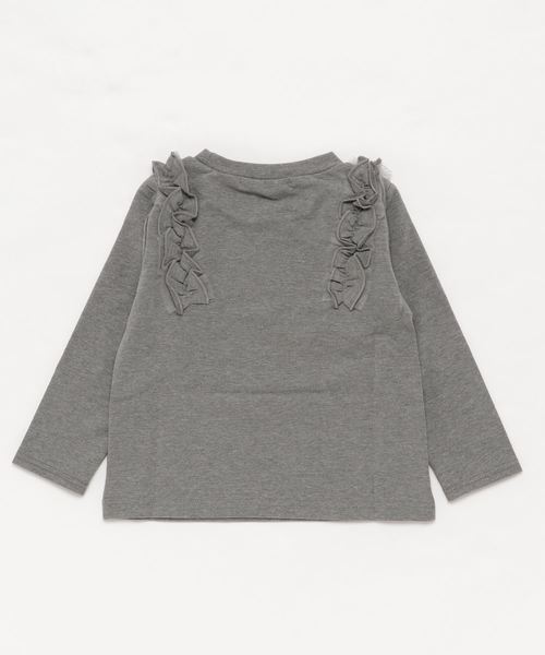 Catherine Cottage（キャサリンコテージ）の「フリルリボントップス（スウェット・キッズ・ブラック/ネイビー/グレー/レッド/ピンク/ライラック・110/140/120/130）」の7枚目の写真