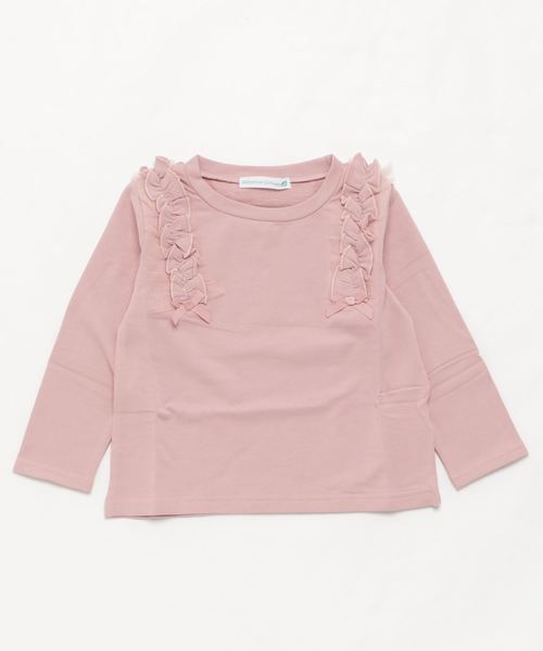 Catherine Cottage（キャサリンコテージ）の「フリルリボントップス（スウェット・キッズ・ブラック/ネイビー/グレー/レッド/ピンク/ライラック・110/140/120/130）」の12枚目の写真