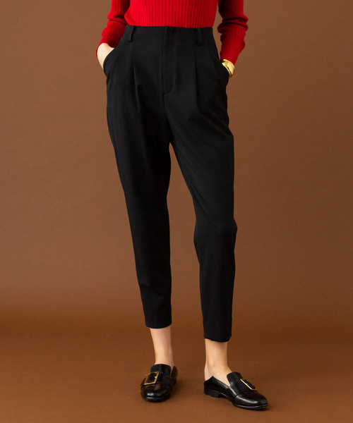 UNITED TOKYO（ユナイテッドトウキョウ）の「ハイスペックウーリーテーパード（その他パンツ・レディース・ブラック/ライトグレー/バーガンディー・1/2/3）」の8枚目の写真