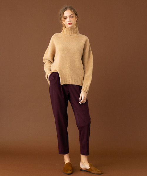 UNITED TOKYO（ユナイテッドトウキョウ）の「ハイスペックウーリーテーパード（その他パンツ・レディース・ブラック/ライトグレー/バーガンディー・1/2/3）」の9枚目の写真