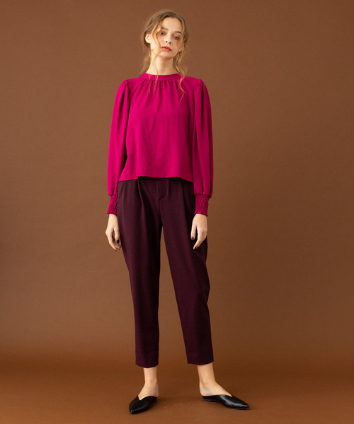 UNITED TOKYO（ユナイテッドトウキョウ）の「ハイスペックウーリーテーパード（その他パンツ・レディース・ブラック/ライトグレー/バーガンディー・1/2/3）」の7枚目の写真