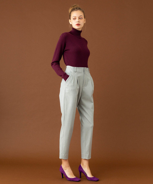 UNITED TOKYO（ユナイテッドトウキョウ）の「ハイスペックウーリーテーパード（その他パンツ・レディース・ブラック/ライトグレー/バーガンディー・1/2/3）」の11枚目の写真