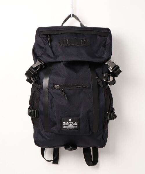 MAKAVELIC(マキャベリック)の「【62】【MAKAVELIC】CHASE DOUBLE LINE BACKPACK(バックパック/リュック・メンズ・ライトグレー/ダークグレー/ネイビー/ブラック/ネイビー系・FREE)」の5枚目の写真