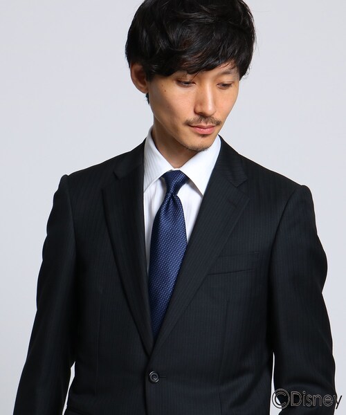 Disney（ディズニー）の「[ ミッキーマウス ]フェイスモノグラムネクタイ[ メンズ タイ ミッキー ギフト 箱 ]（ネクタイ・メンズ・ネイビー/ボルドー・80）」の3枚目の写真