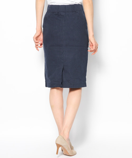 WHO'S WHO gallery（フーズフーギャラリー）の「ヒザ丈タイトスカート（スカート・レディース・ネイビー・FREE）」の8枚目の写真