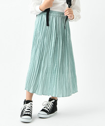 DISCOAT | クーポンで1000円OFF【キッズ】サテンランダムプリーツスカート(スカート)