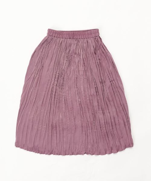 DISCOAT（ディスコート）の「【キッズ】サテンランダムプリーツスカート（スカート・キッズ・ミント/ネイビー/バイオレット・120/130/140）」の11枚目の写真