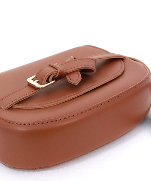 florist(フローリスト)の「タイベルトプレーンショルダーバッグ(ショルダーバッグ・レディース・ホワイト/ブラック/ブラウン/キャメル・FREE)」の10枚目の写真