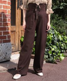 one after another NICE CLAUP | サスペンダー付レースアップワイドパンツ(その他パンツ)
