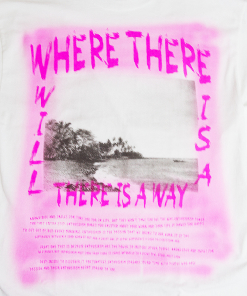 JACKROSE（ジャックローズ）の「JE・スプレーロゴTシャツ（Tシャツ/カットソー・メンズ・ピンク/グリーン・M/L）」の8枚目の写真