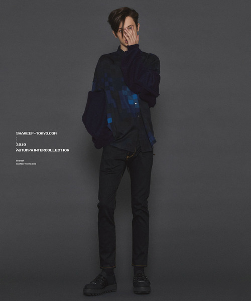 SHAREEF（シャリーフ）の「MOSAIC PT BIG SHIRTS（シャツ/ブラウス・メンズ・ネイビー/レッド・2/1/3）」の16枚目の写真